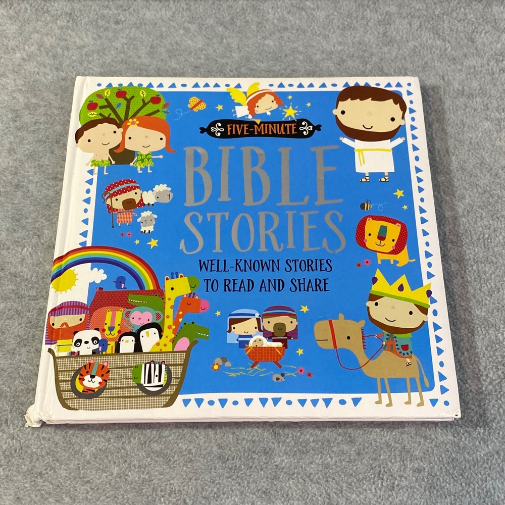 5-Minute Bible Stories Kids Padded Hardcover Illustrated Sunday School Christian